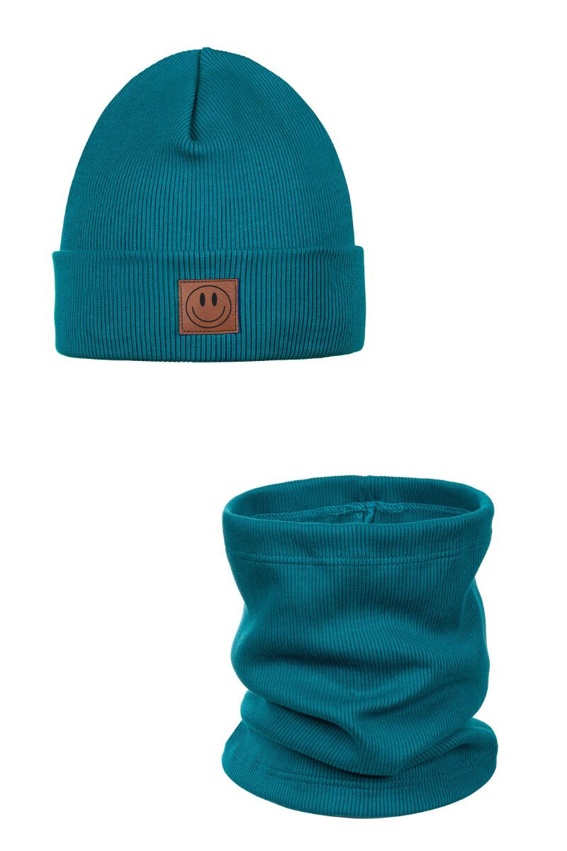 Dětská souprava čepice a nákrčníku SMILE