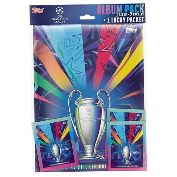 Fotbalové samolepky Topps Champions League 2026 Starter Pack