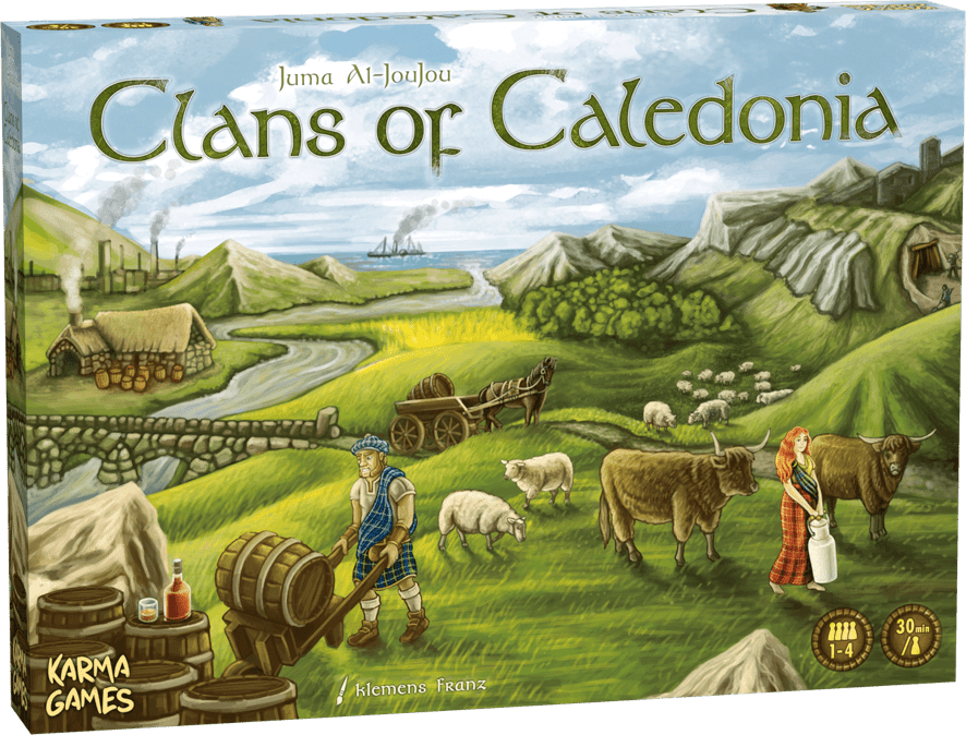 TLAMA games Clans of Caledonia CZ/EN