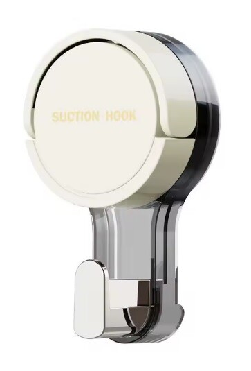 Eco produkty Háček přísavný bílý - maximální výdrž s pojistnou páčkou