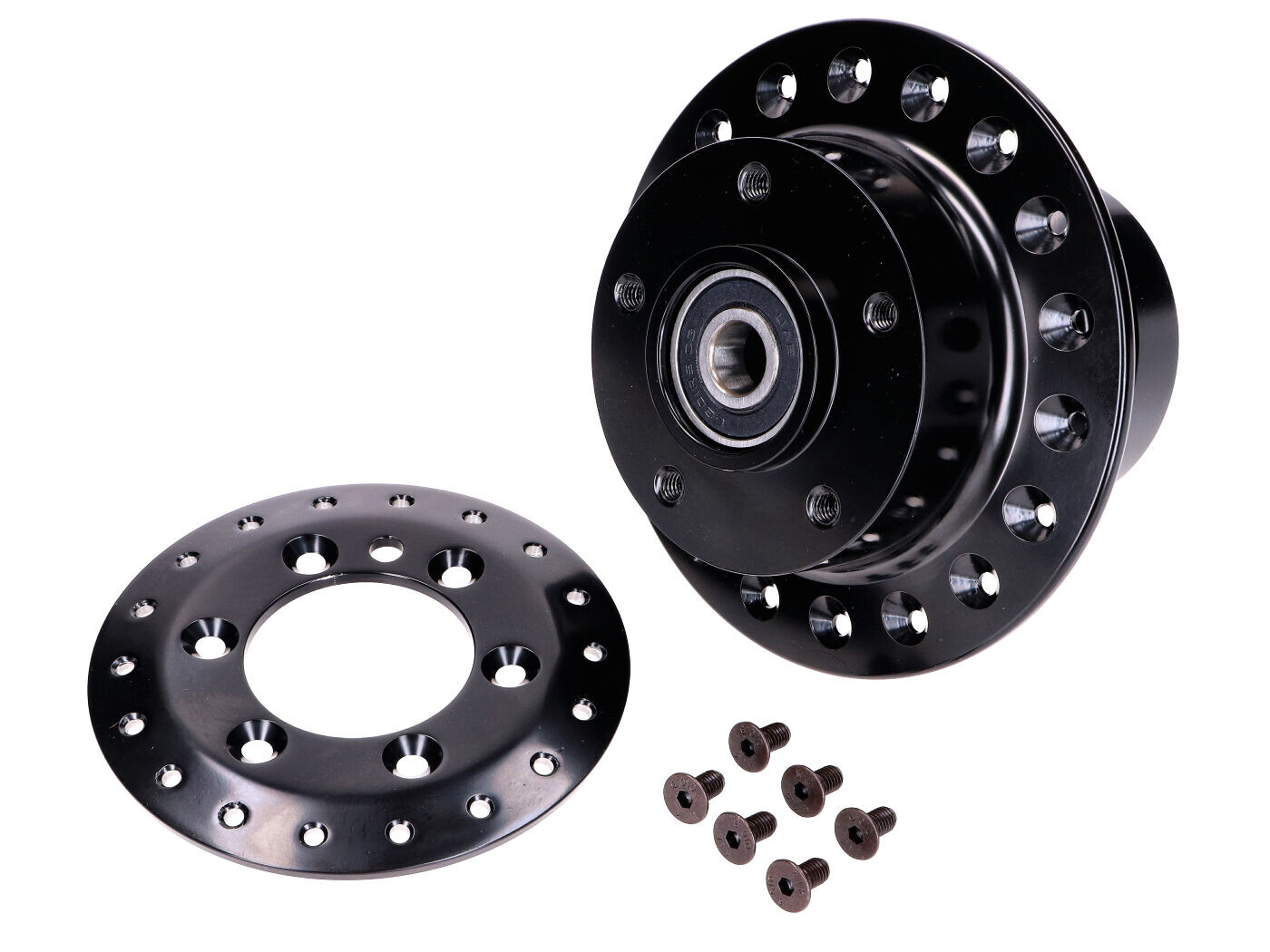 Diverse / Import Náboj kola pro přední kotoučovou brzdu, černý, pro Simson S50, S51, S70, S53, S83 Enduro