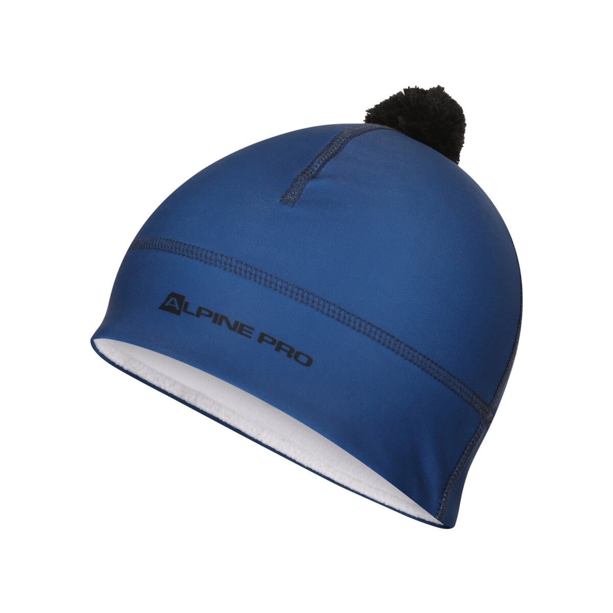 Funkční čepice s bambulí alpine pro abere modrá s