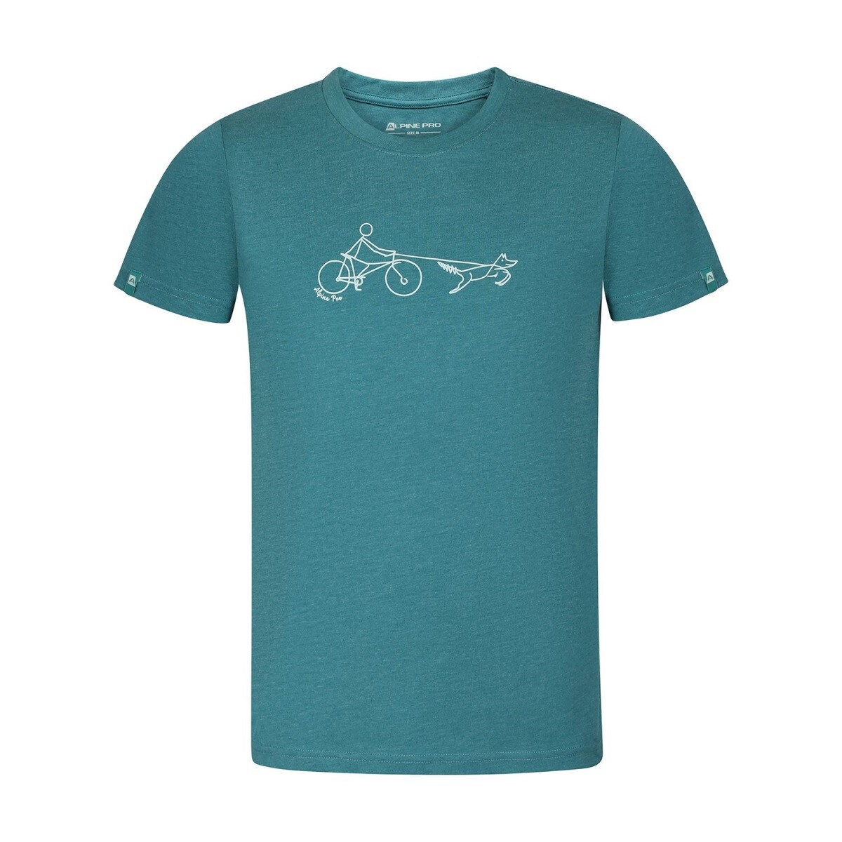 Pánské triko z nemačkavého materiálu alpine pro noger zelená s