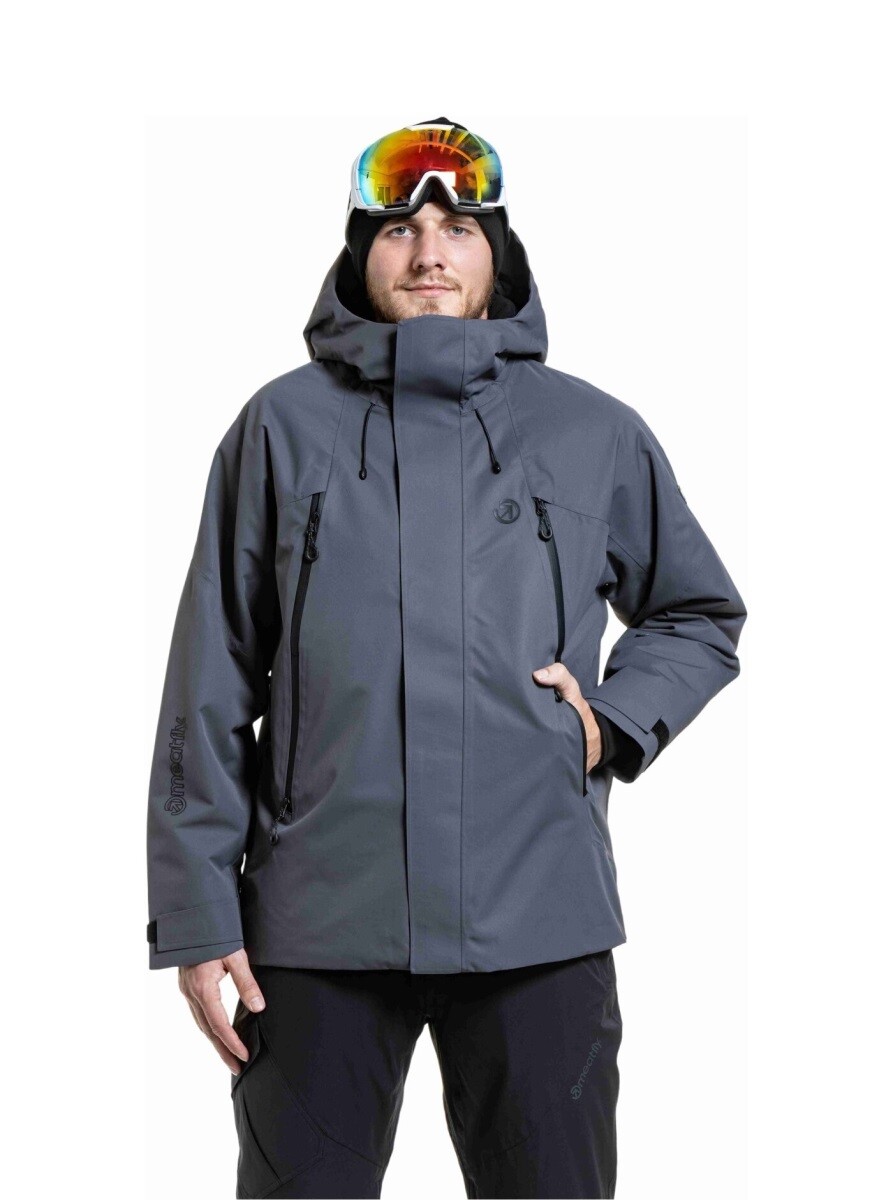Pánská snb & ski bunda meatfly acha tmavě šedá s