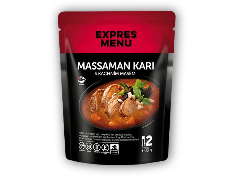 Expres Menu Massaman kari - Thajské kari s kachním masem 600g
