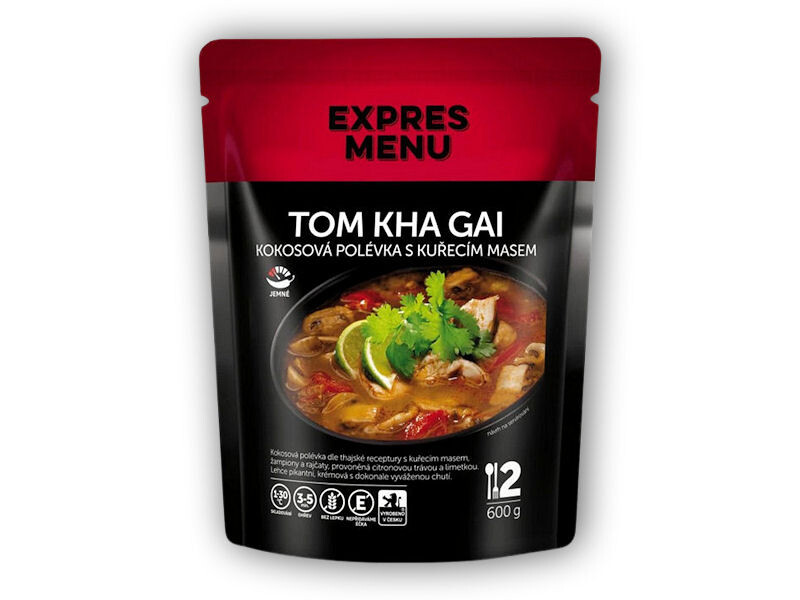 Expres Menu Thom Kha Gai - Thajská kokosová polévka s kuřecím masem 600g