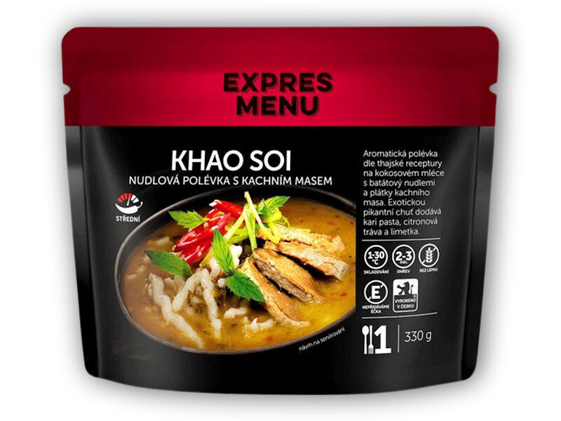 Expres Menu Khao Soi - Thajská nudlová polévka s kachním masem 330g
