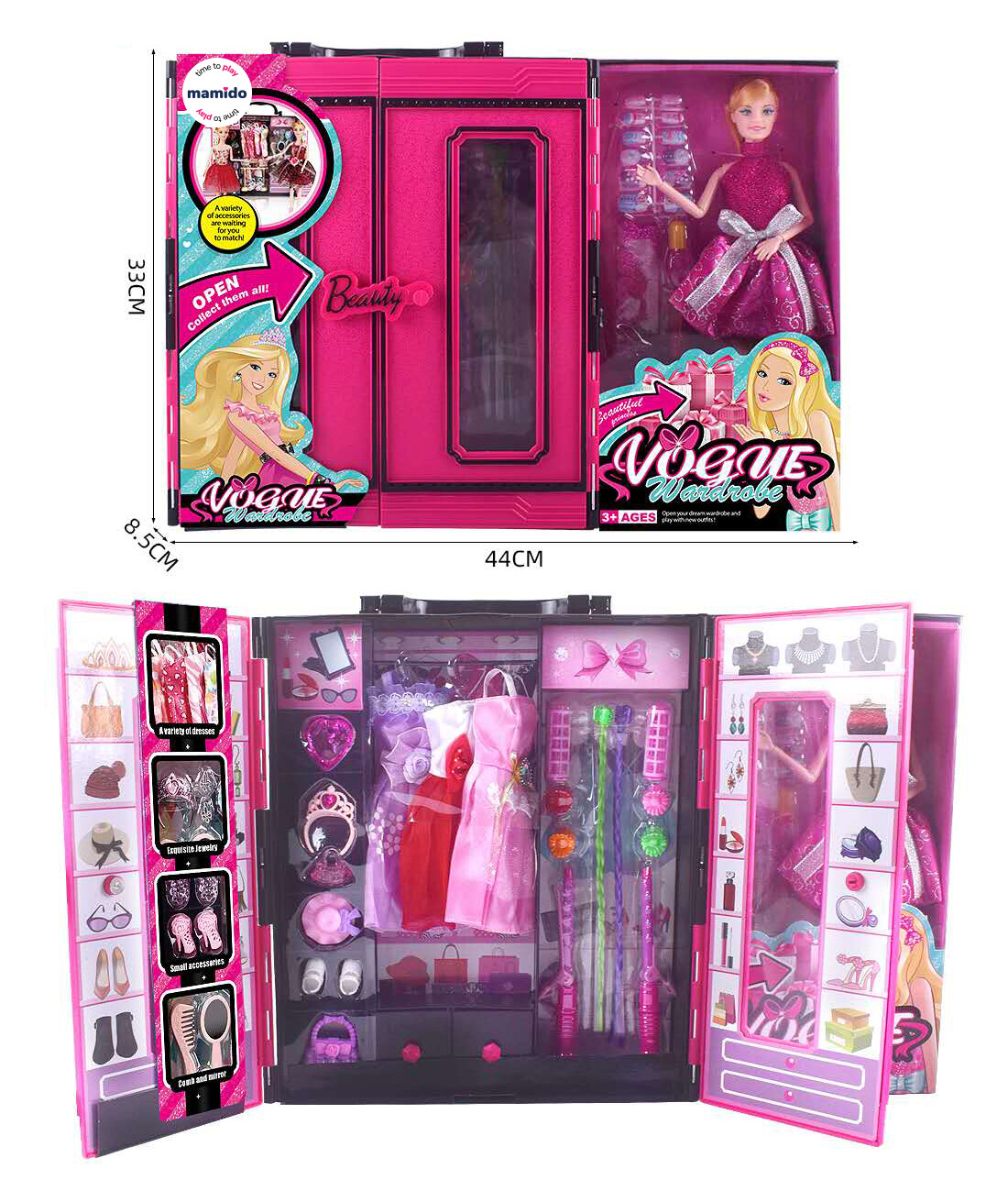 Mamido Mamido Panenka s šatníkem a příslušenstvím