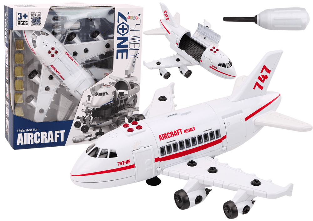 mamido Velké konstrukční osobní letadlo s nářadím a efekty
