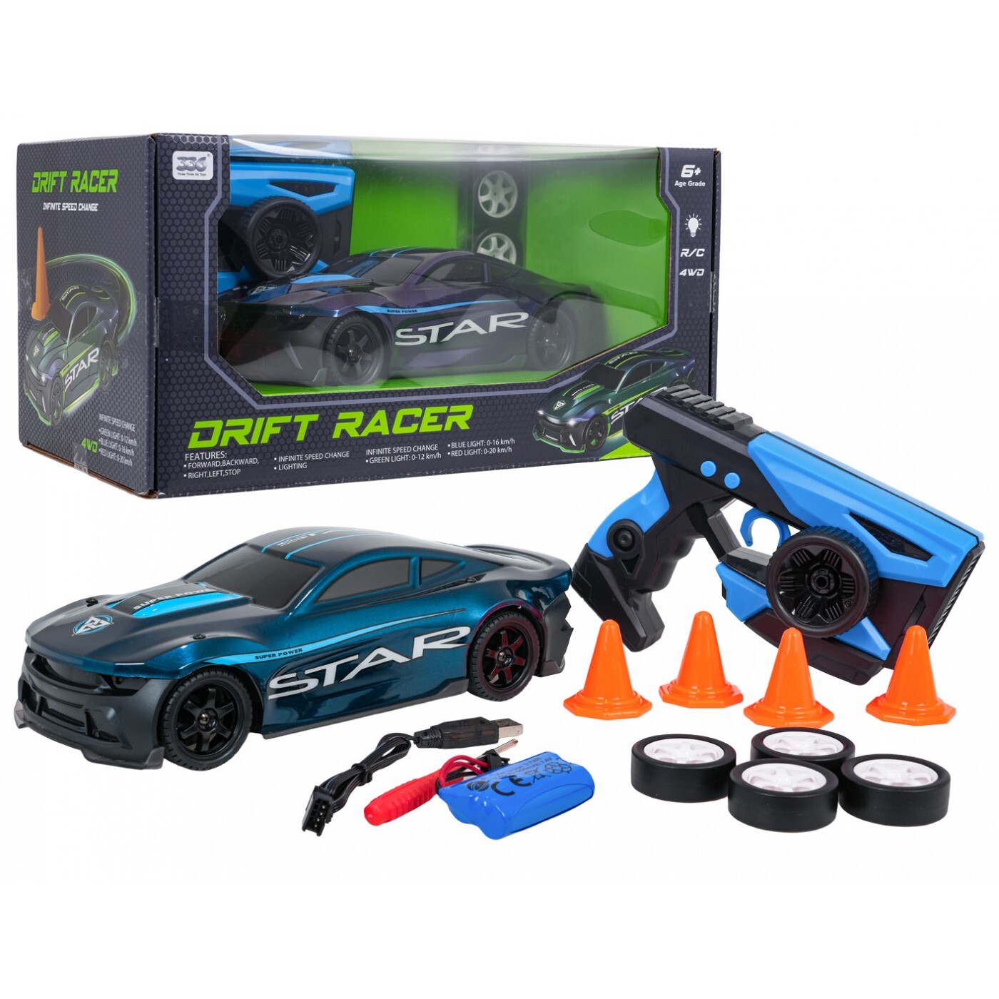 mamido Autíčko na dálkové ovládání RC STAR modré