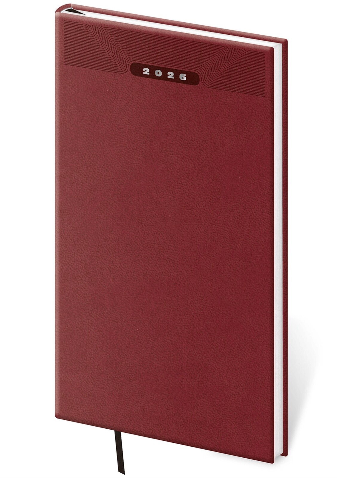 Týdenní kapesní diář 2026 Print Classic - anglicky červený