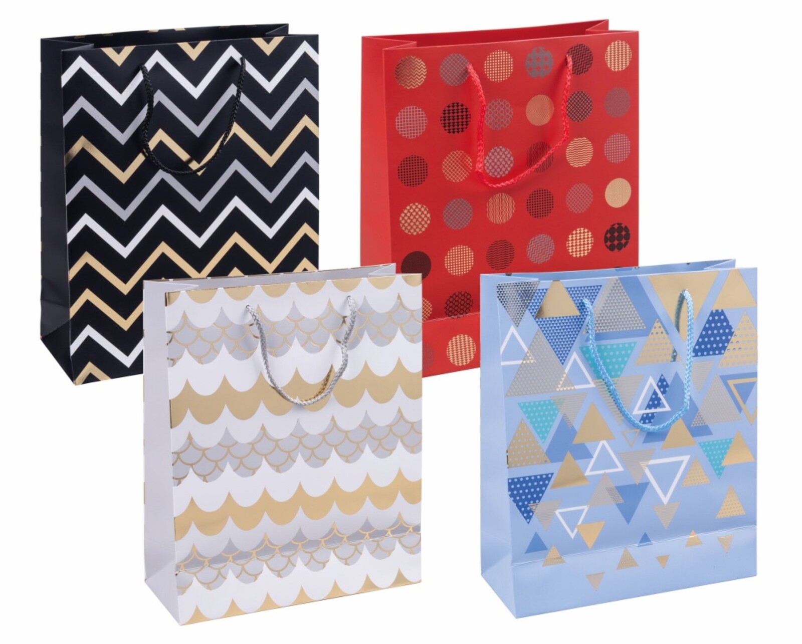 Donau Dárková taška - 25 x 30 x 10 cm, mix vzorů, 1 ks