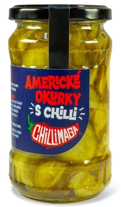 ChilliMaga Americké okurky s chilli 300 g