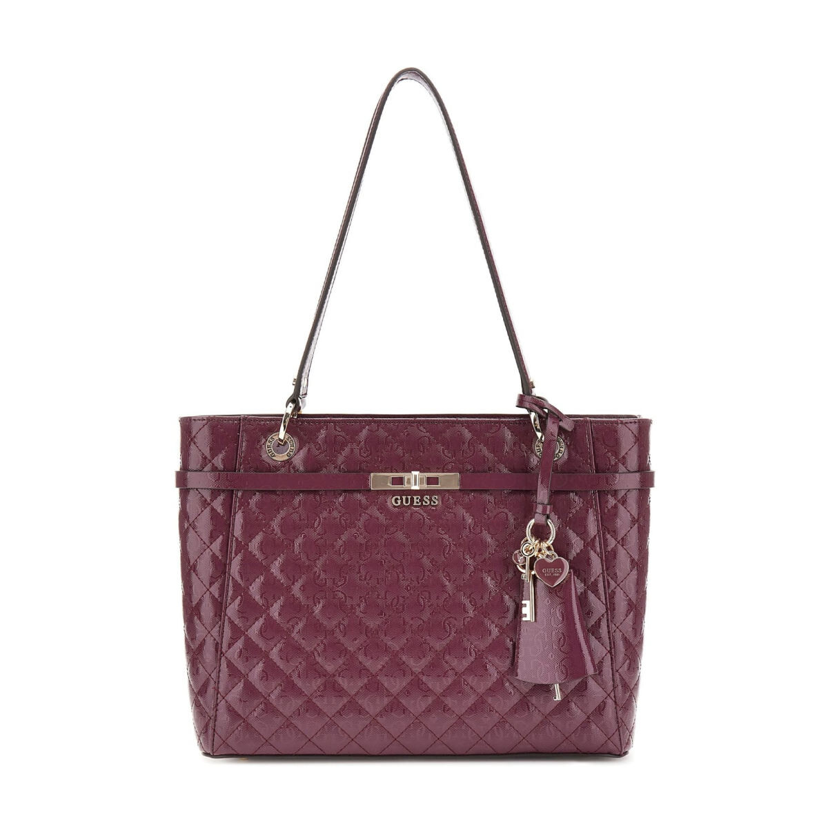 Guess dámská elegantní kabelka přes rameno - bordó - One size