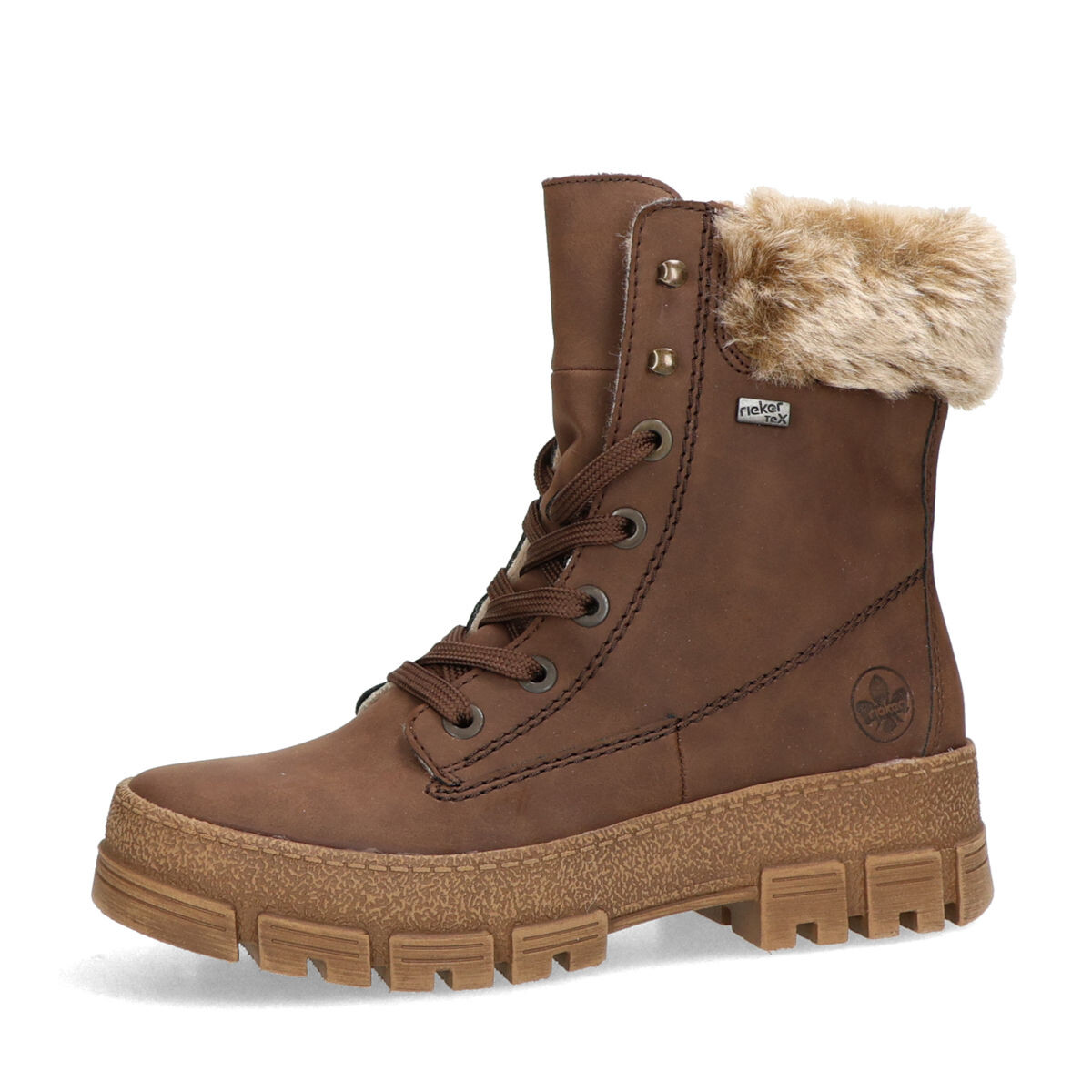 Rieker dámské zimní kotníkové kozačky - hnědé - 36