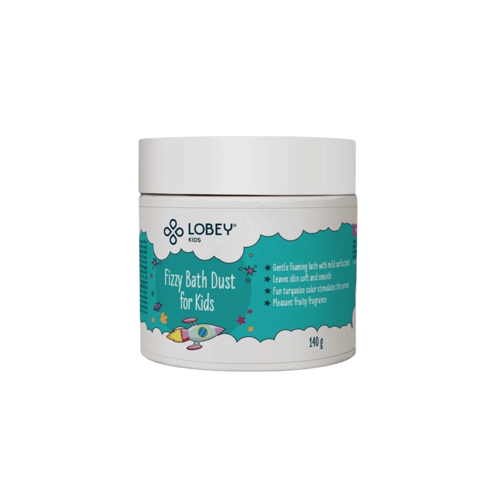 LOBEY Šumivý prach do koupele pro děti 200 ml