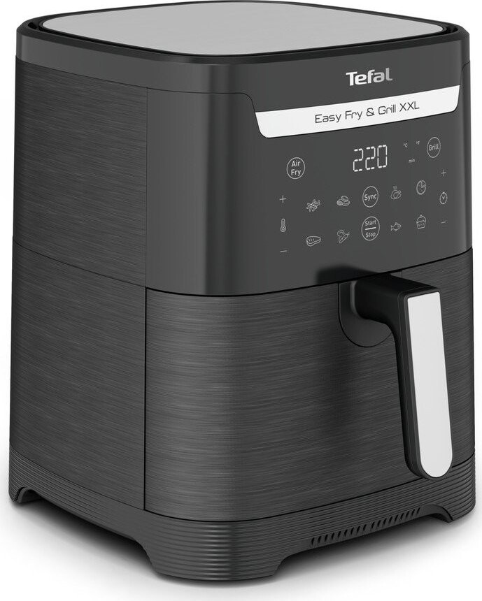 Černá horkovzdušná fritéza Easy Fry & Grill XXL EY801815 – Tefal