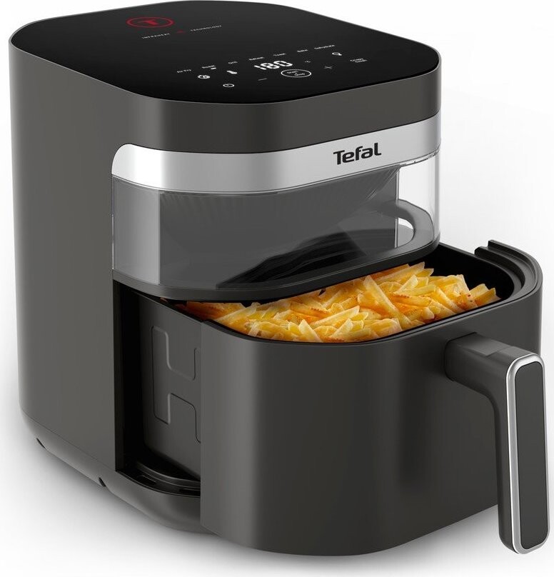 Tmavě šedá horkovzdušná fritéza Infrared EY832HE0 – Tefal
