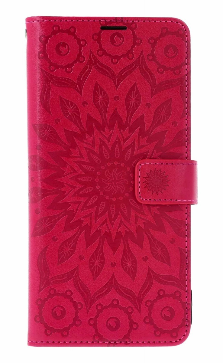 Pouzdro TopQ Xiaomi Redmi 15C knížkové Mandala tmavě růžová 143138