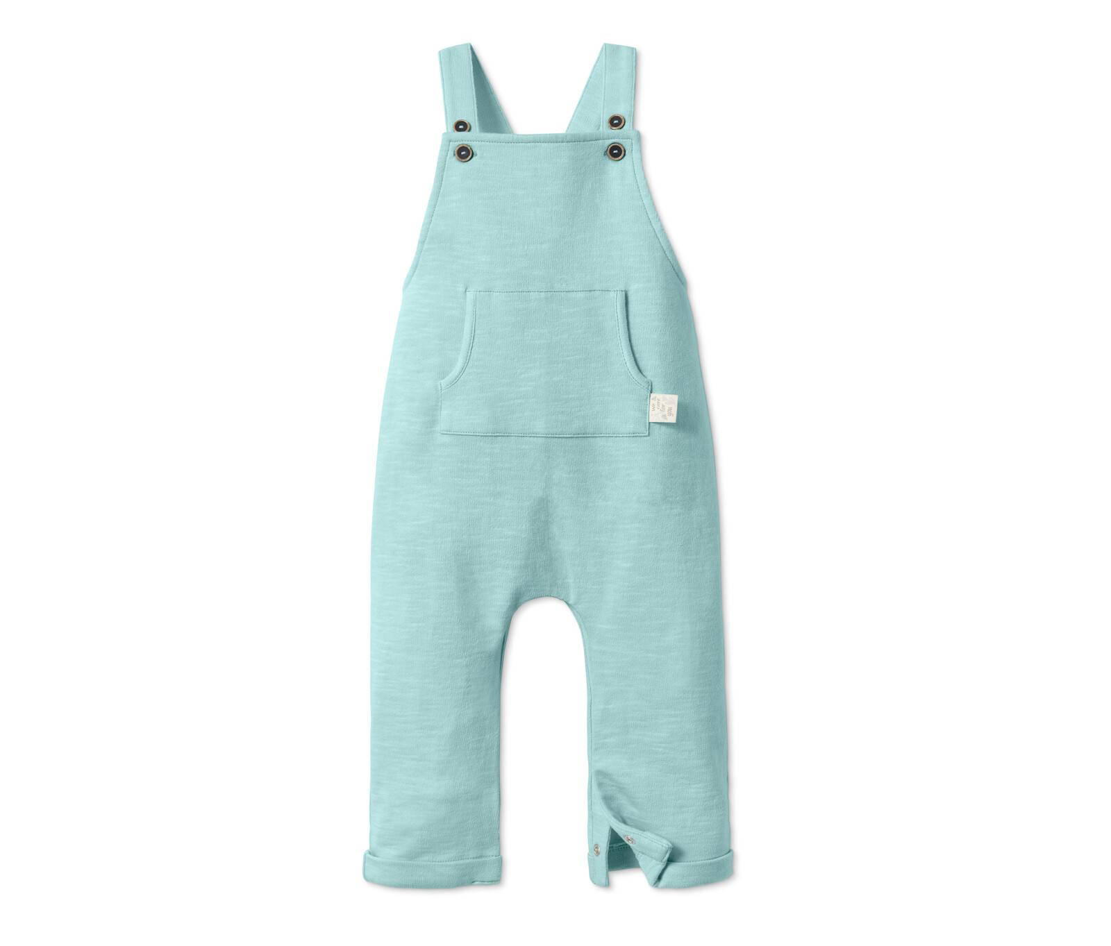 Tchibo - Bavlněné kalhoty s laclem - pro miminko - vel. 62/68 - barva: zelená