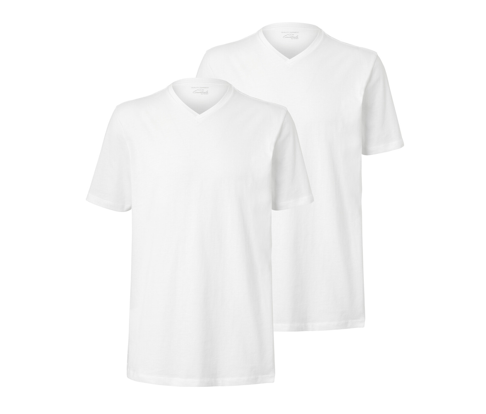 Tchibo - Trička s výstřihem do V - pro muže - vel. L 52/54 - barva: bílá