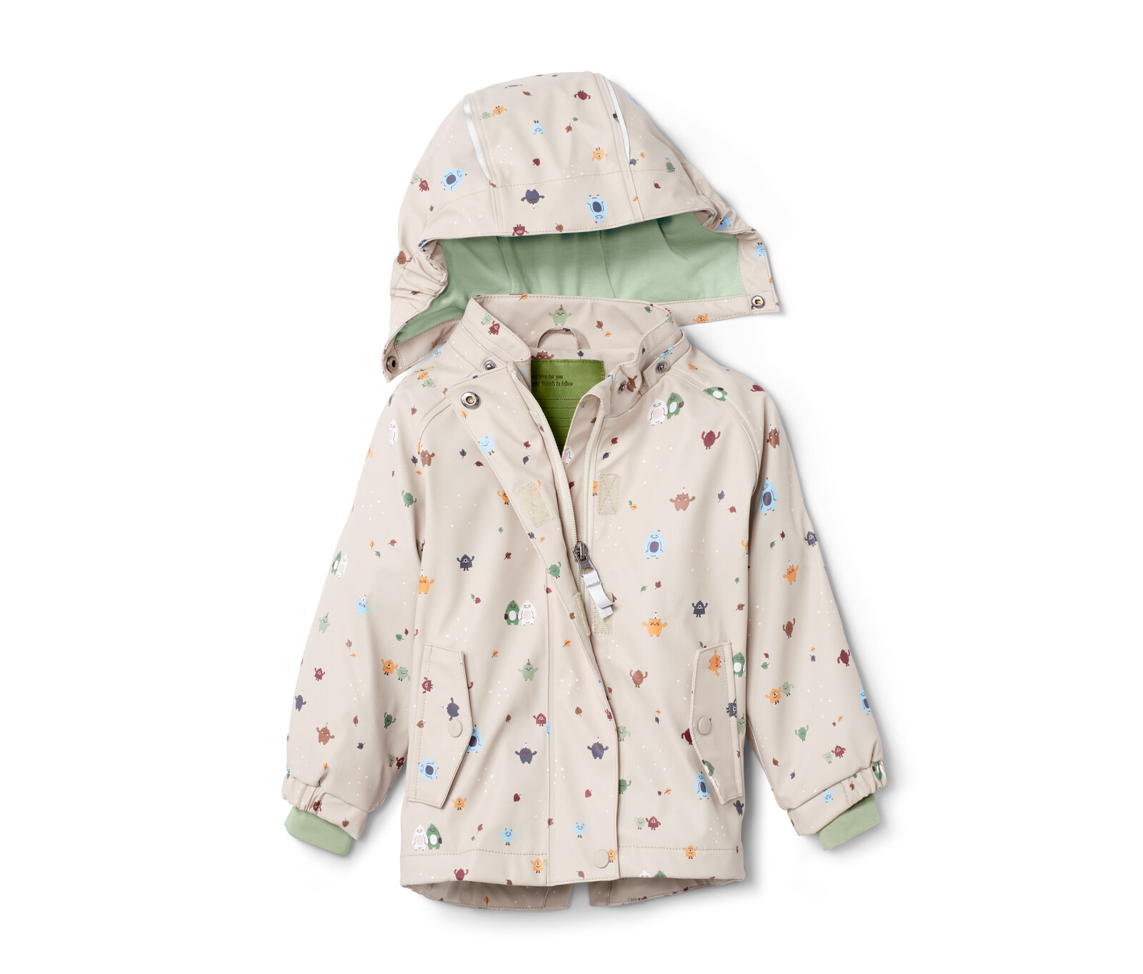 Tchibo - Termobunda do deště Friesennerz - pro ženy - vel. 86/92 - barva: bílá/s potiskem