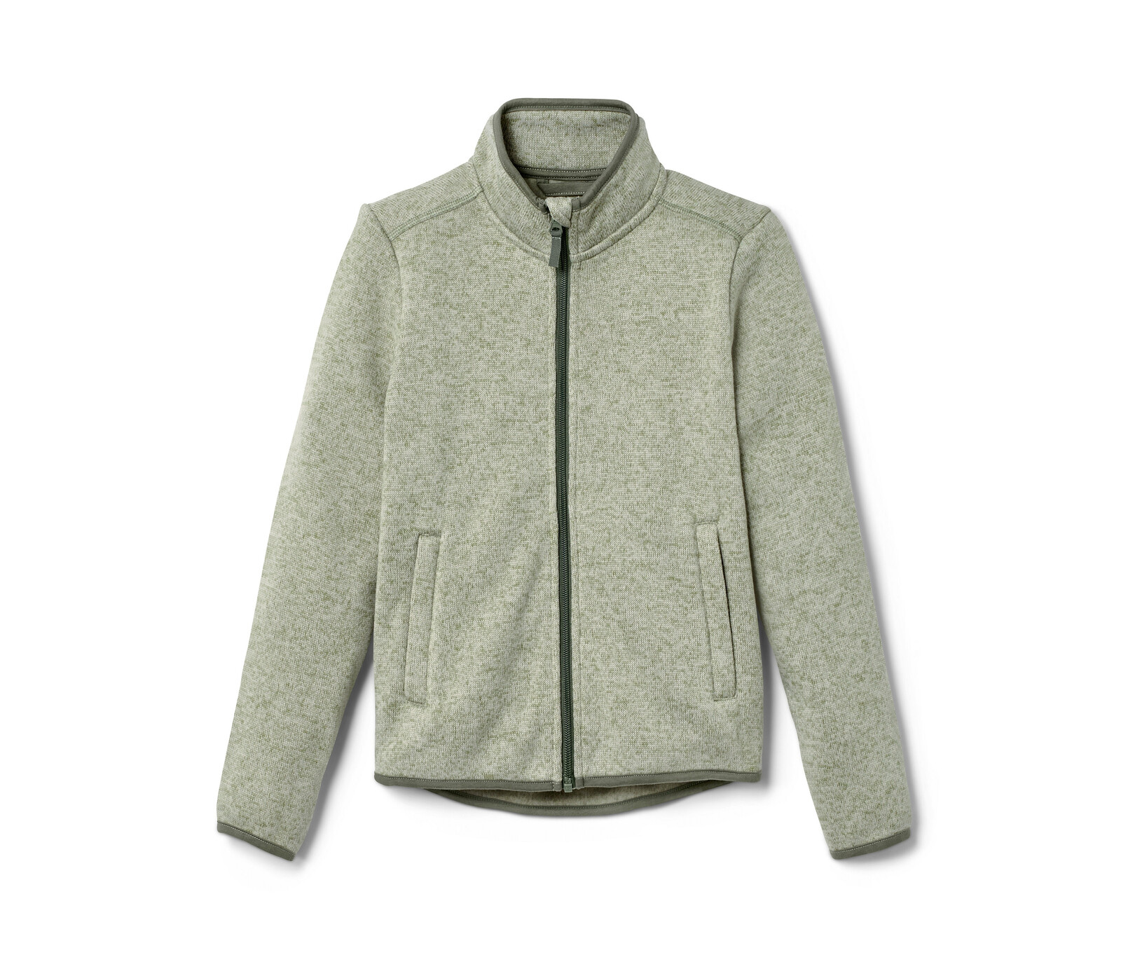 Tchibo - Bunda z pleteného fleecu - pro ženy - vel. 158/164 - barva: zelená