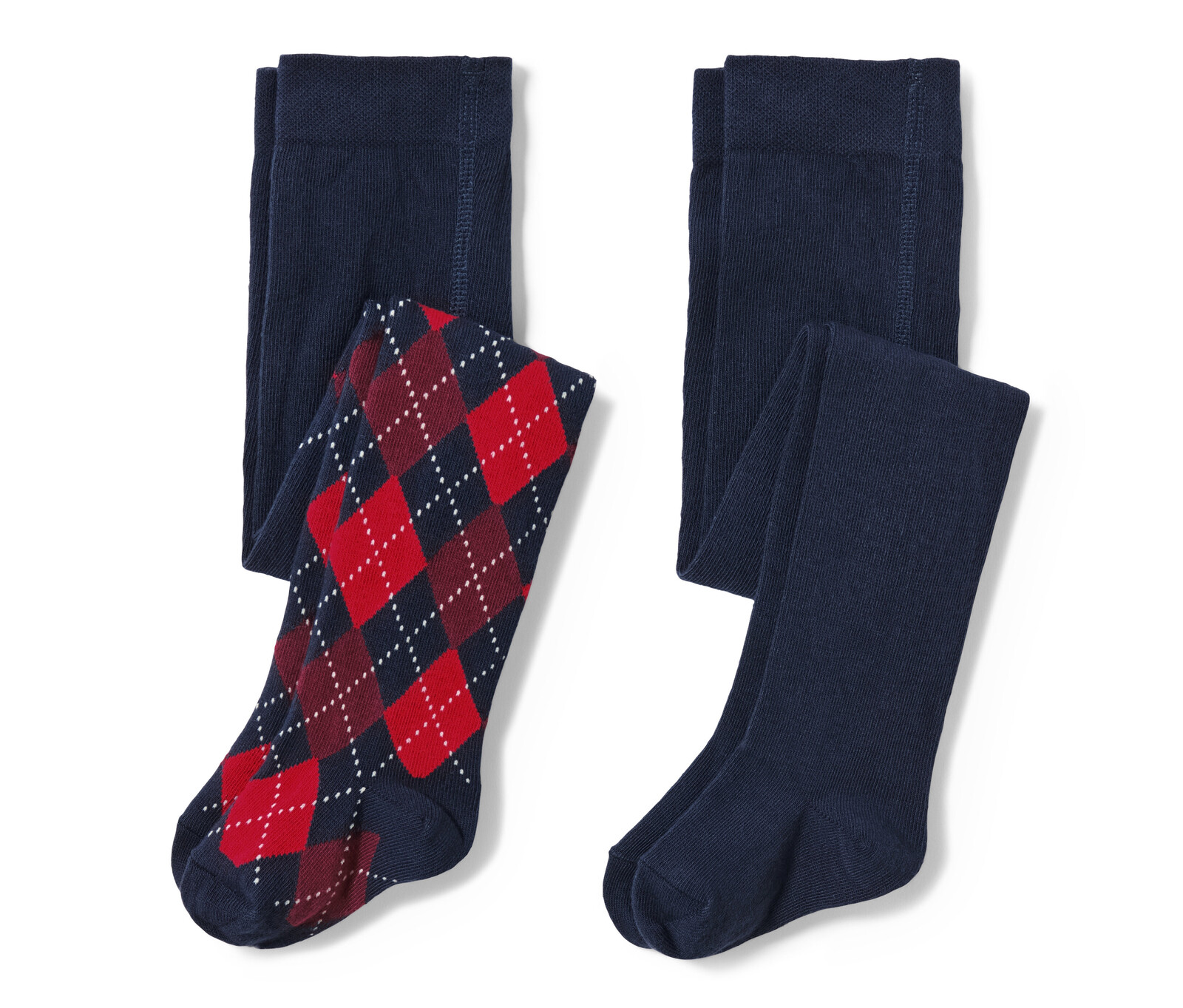 Tchibo - Dětské punčochové kalhoty se skotským kosočtvercem - pro ženy - vel. 158/164 - barva: modrá