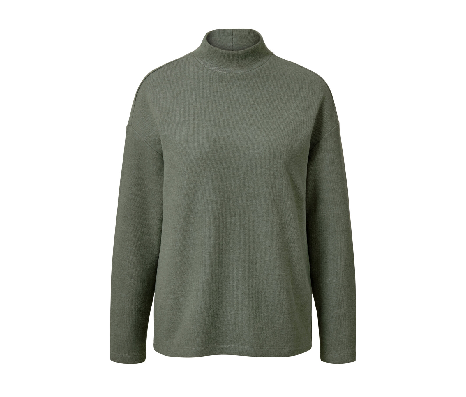 Tchibo - Triko s dlouhým rukávem a stojáčkem - pro ženy - vel. S 36/38 - barva: zelená