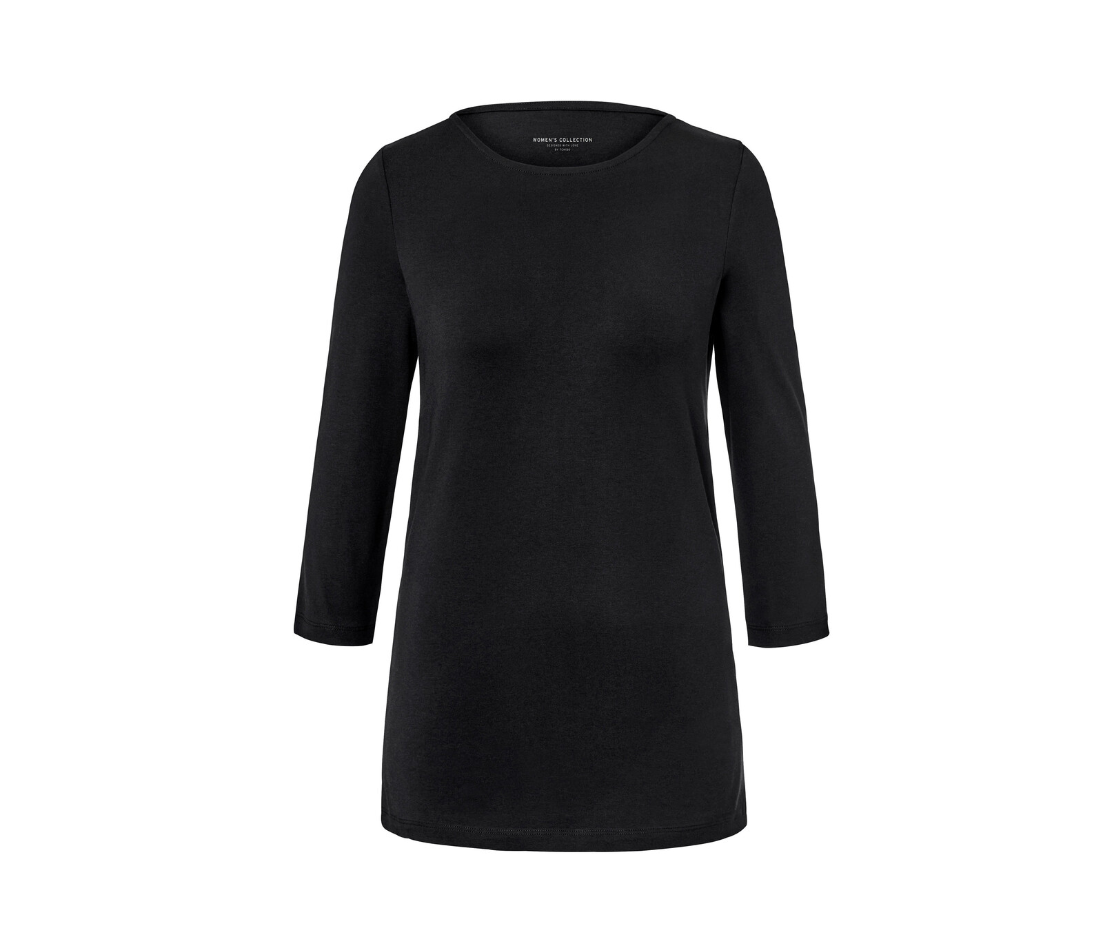 Tchibo - Triko s 3/4 rukávem - pro ženy - vel. M 40/42 - barva: černá