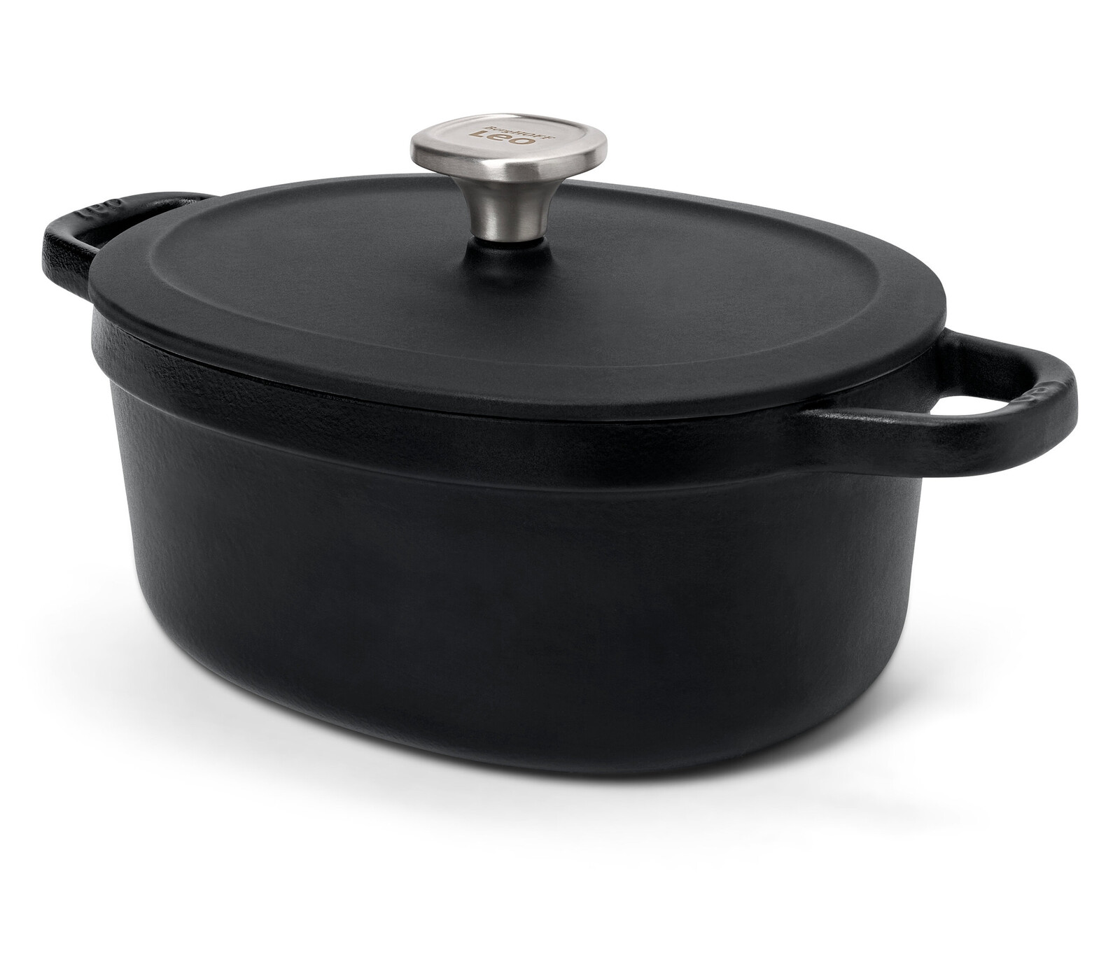 Tchibo - Oválný litinový pekáč BergHOFF s poklicí - barva: černá