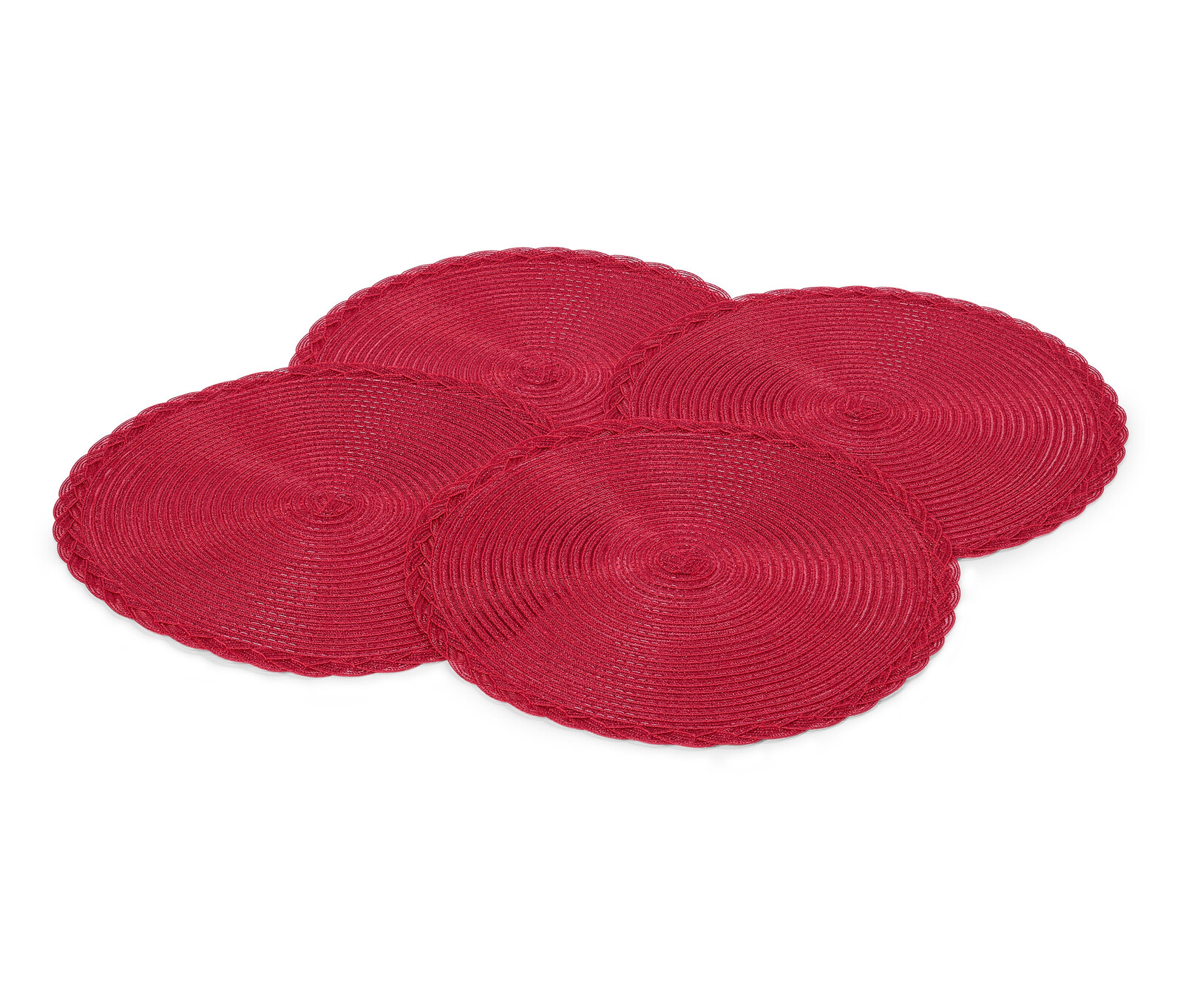 Tchibo - Kulaté prostírání - barva: červená