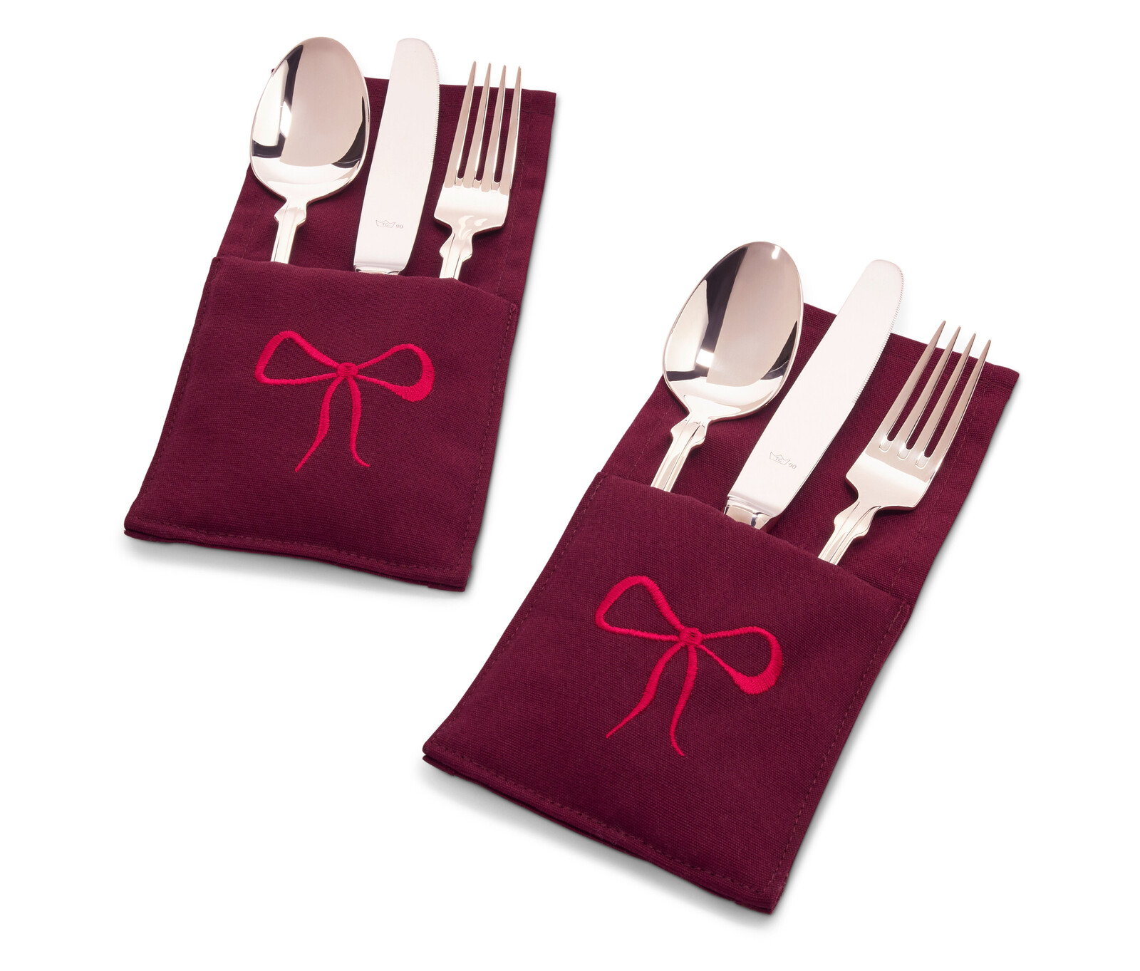 Tchibo - Kapsičky na příbory - barva: červená