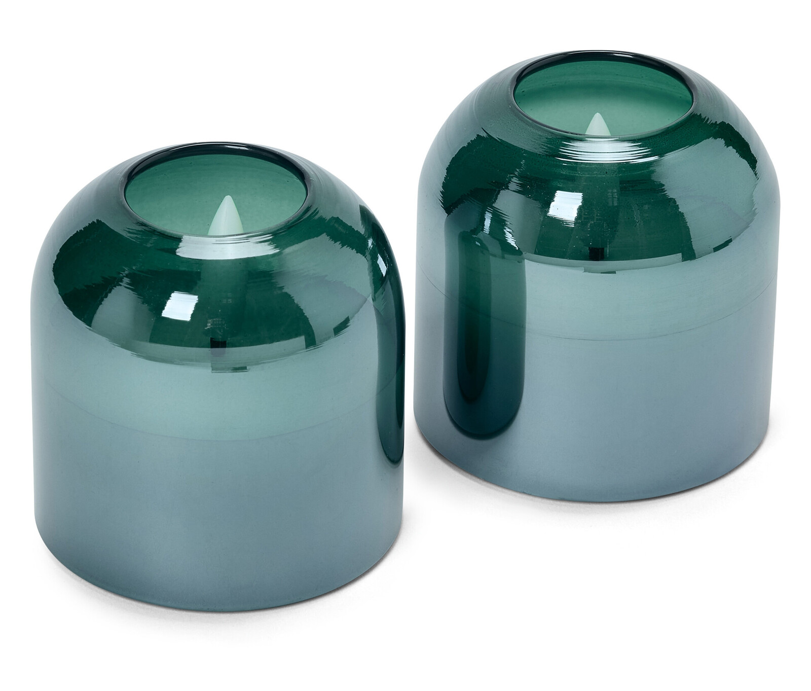 Tchibo - LED svíčky ve skle - barva: bílá