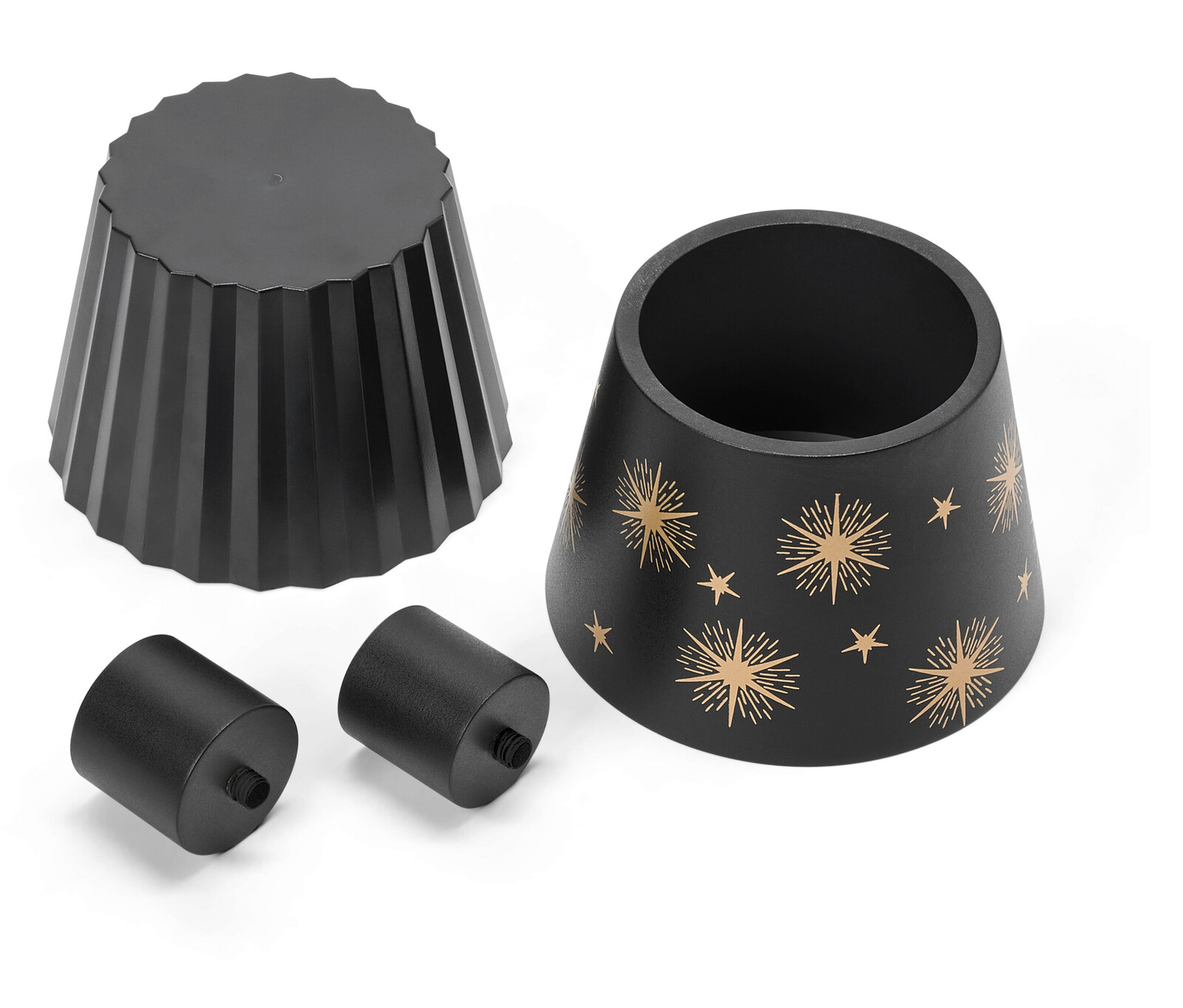 Tchibo - LED svítidlo na láhve s vyměnitelným stínítkem - barva: černá