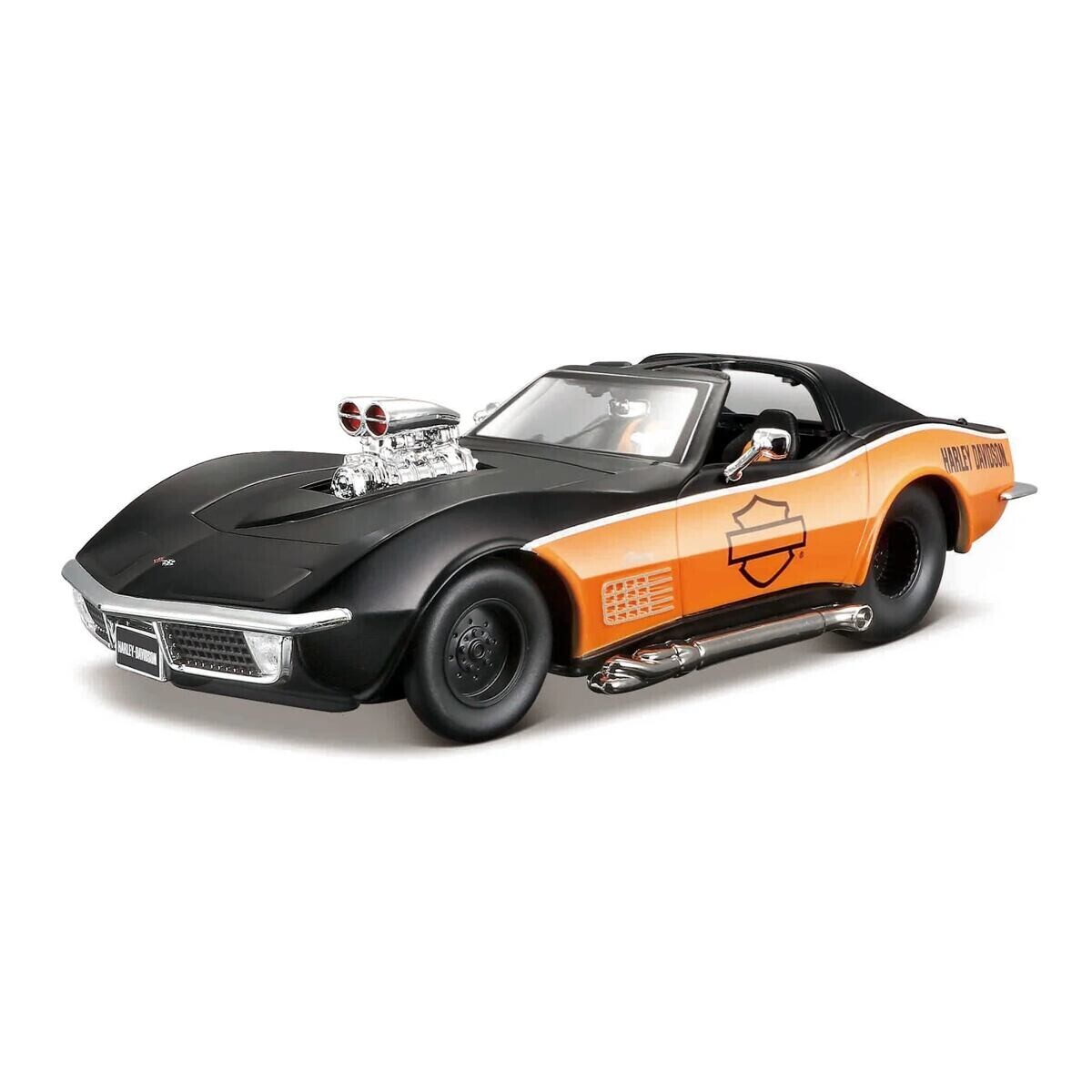 Maisto Harley-Davidson Custom, 1970 Chevrolet Corvette , 1:24