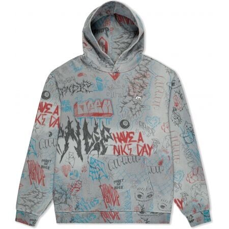 Mikina Ripndip Marker Hoodie - Šedá - L