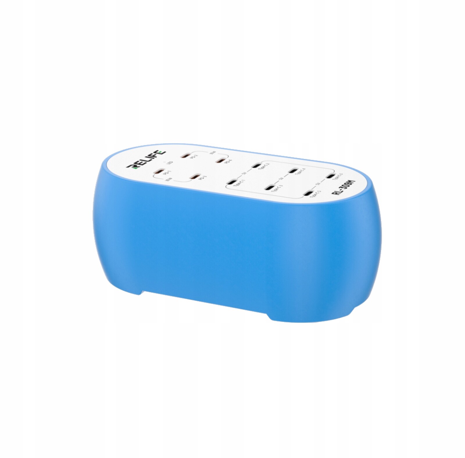 Relife RL-309M Inteligentní nabíjecí stanice 72W 10 portů 4×PD 6×USB-C