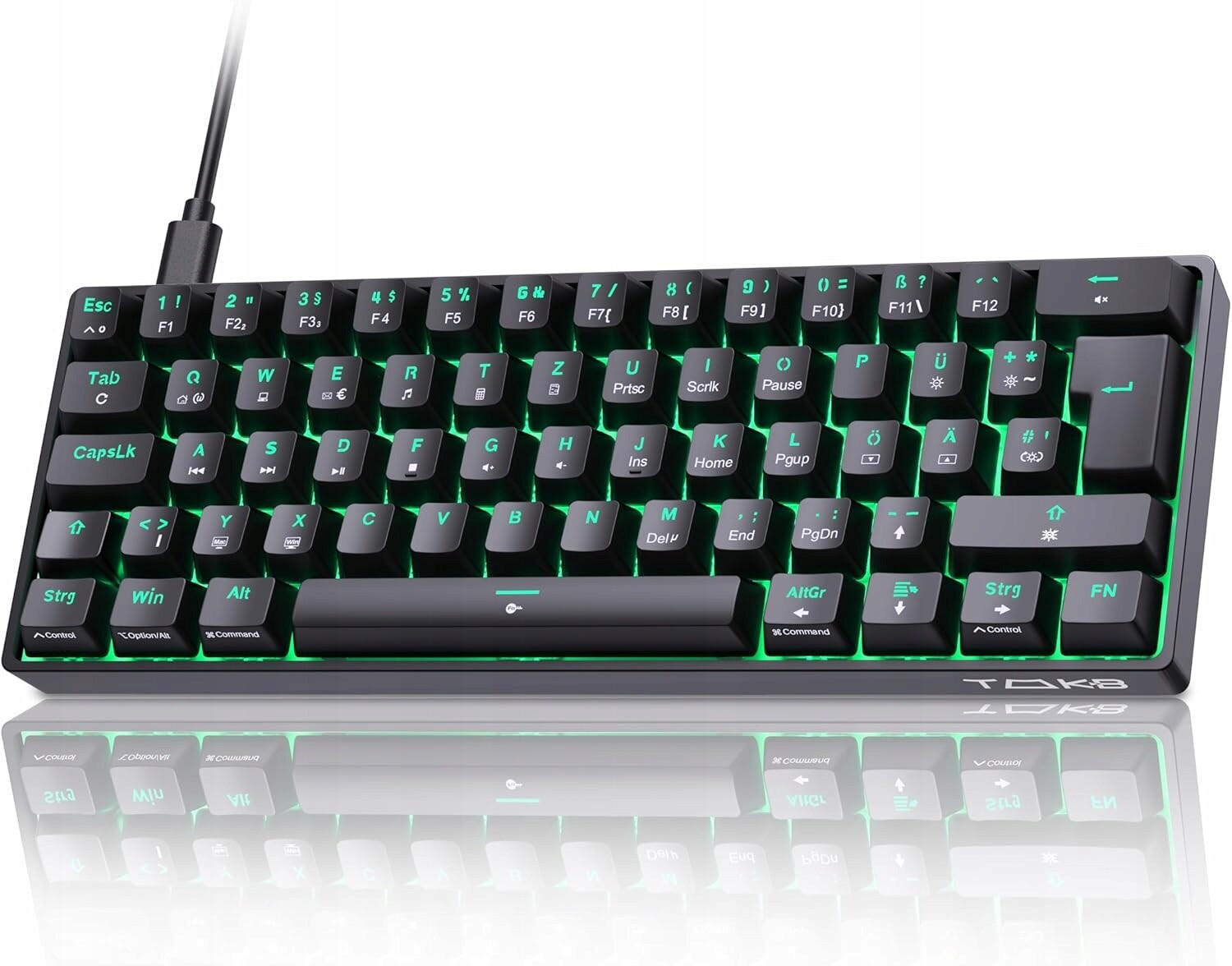 Tmkb T61SE Mechanická klávesnice Qwertz (modrá)