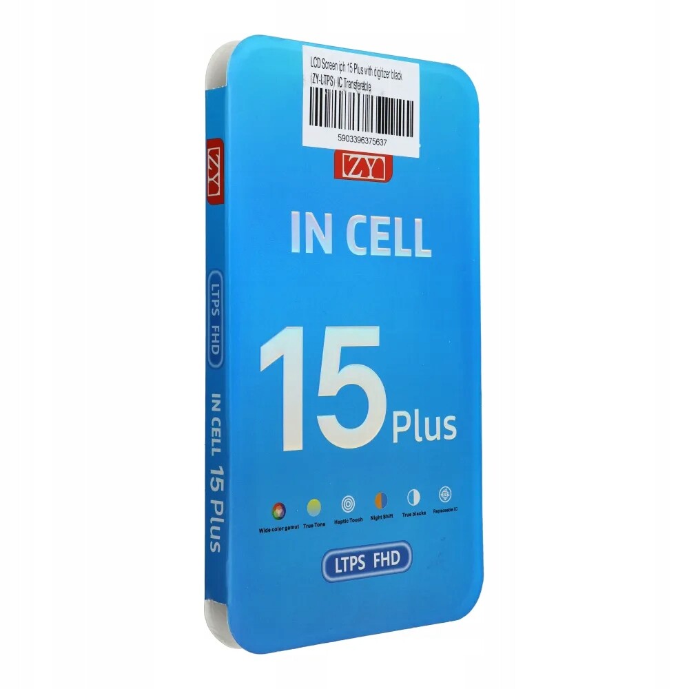 Displej pro iPhone 15 Plus s dotykovým displejem černý (zy-ltps) IC Tran