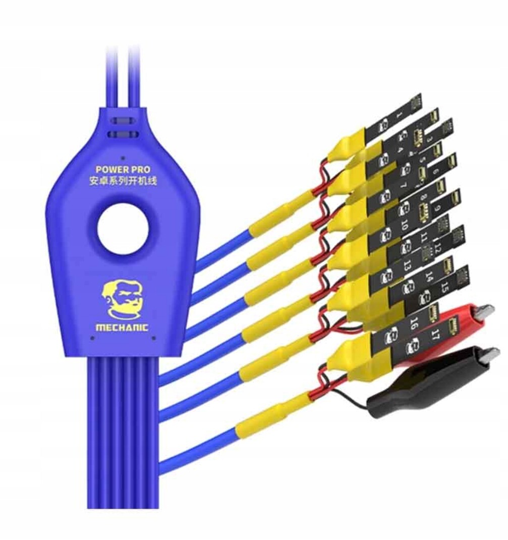 Testovací napájecí kabel Mechanic Power Pro 18v1 pro mobilní telefony
