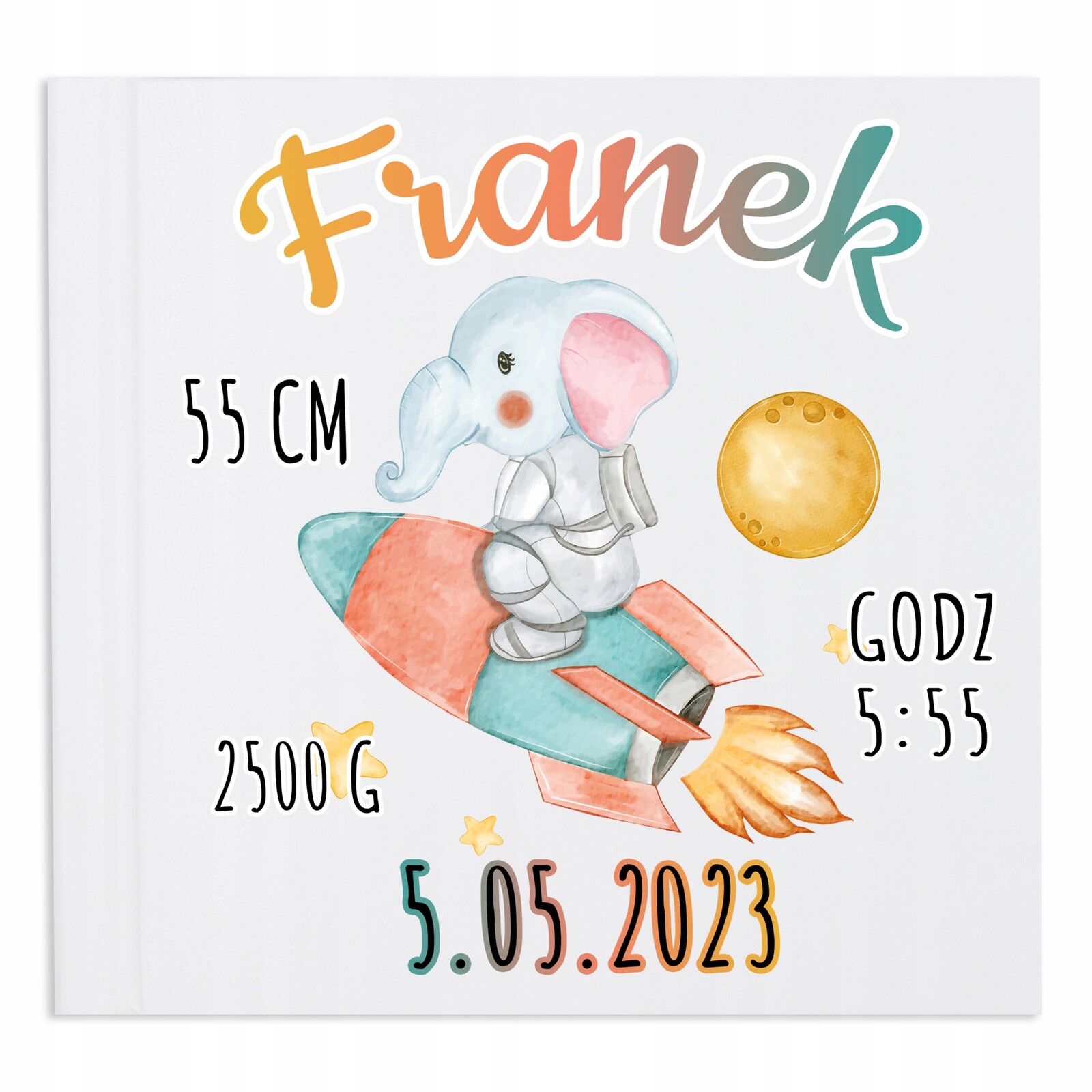 Album Fotografie Dárek Na Křtiny Metrika Slon Vz