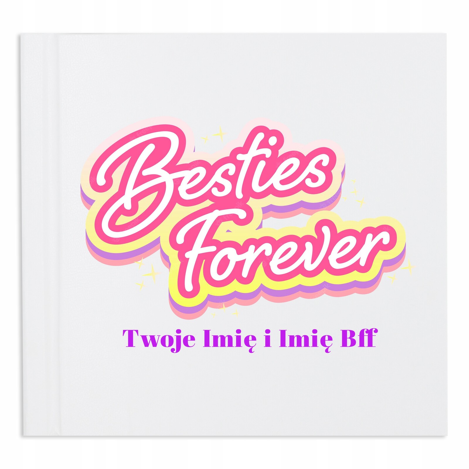 Album na fotografie Dárek Besties Forever Jméno Wz
