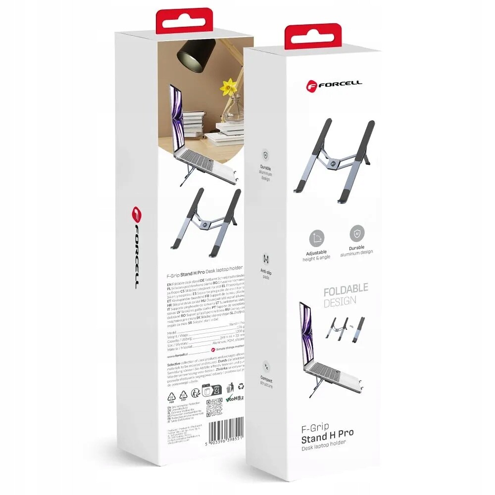 Forcell F-grip Fold Stand H Pro stolní držák šedý