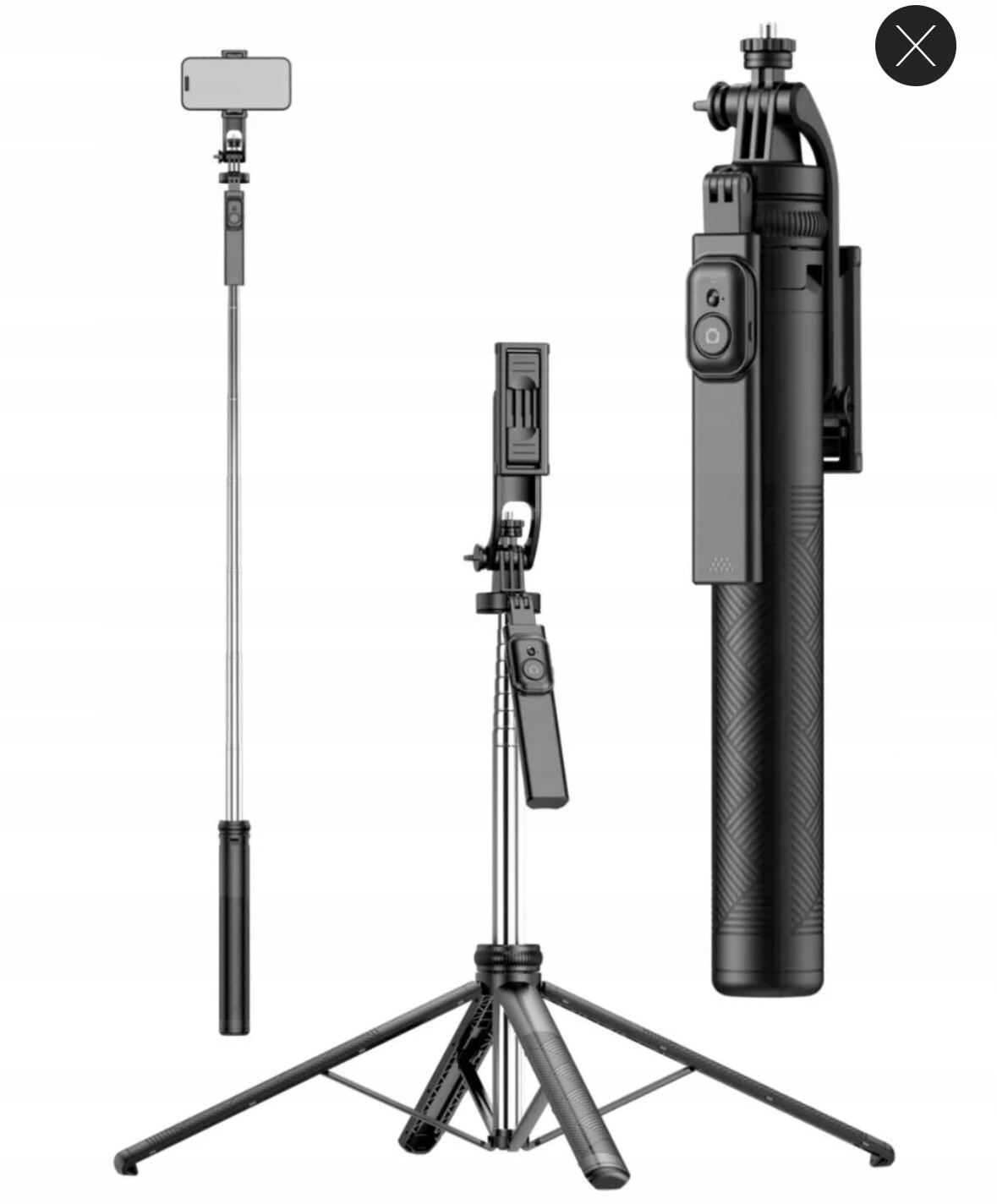 Fotografický stativ Pro Selfie Bluetooth Tripod S Nastavitelnou Výškou