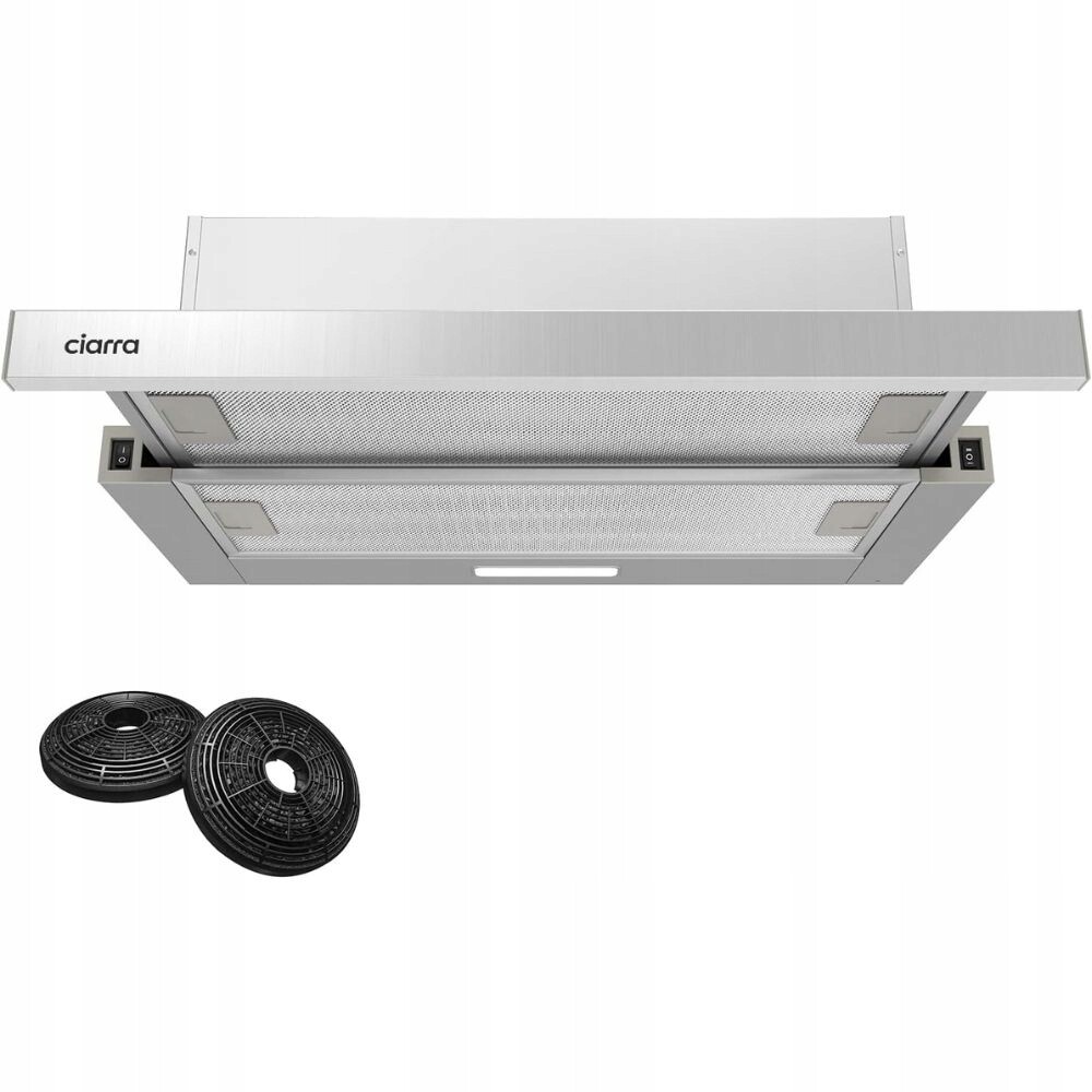 Kuchyňský odsavač par Ciarra CBCS6906D 60 cm, teleskopický, stříbrný