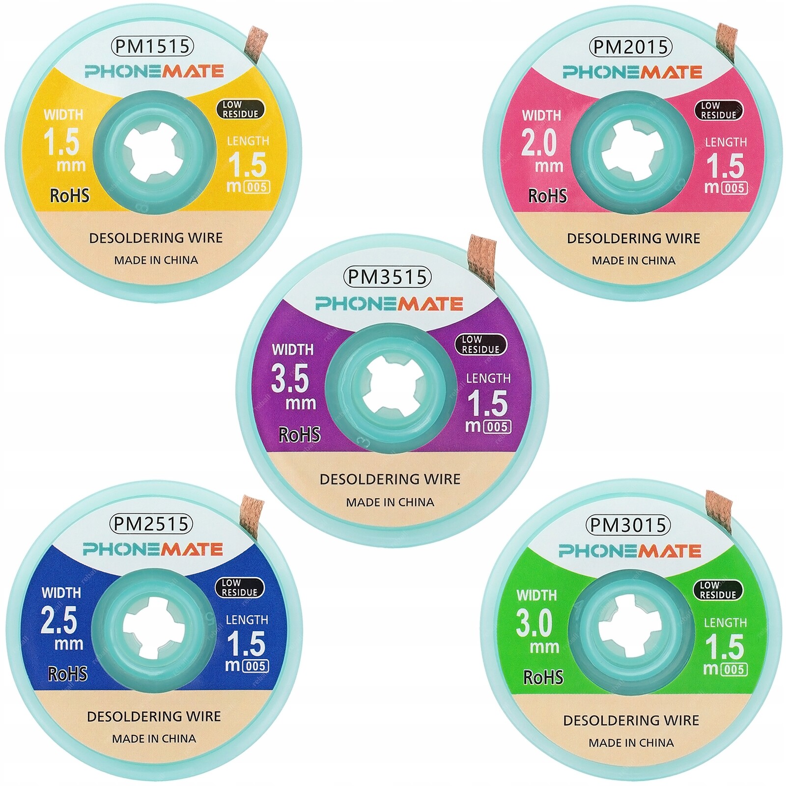 Pletenina Na Cín Odpájecí Pájecí Sací Pletenina Phonemate 5ks