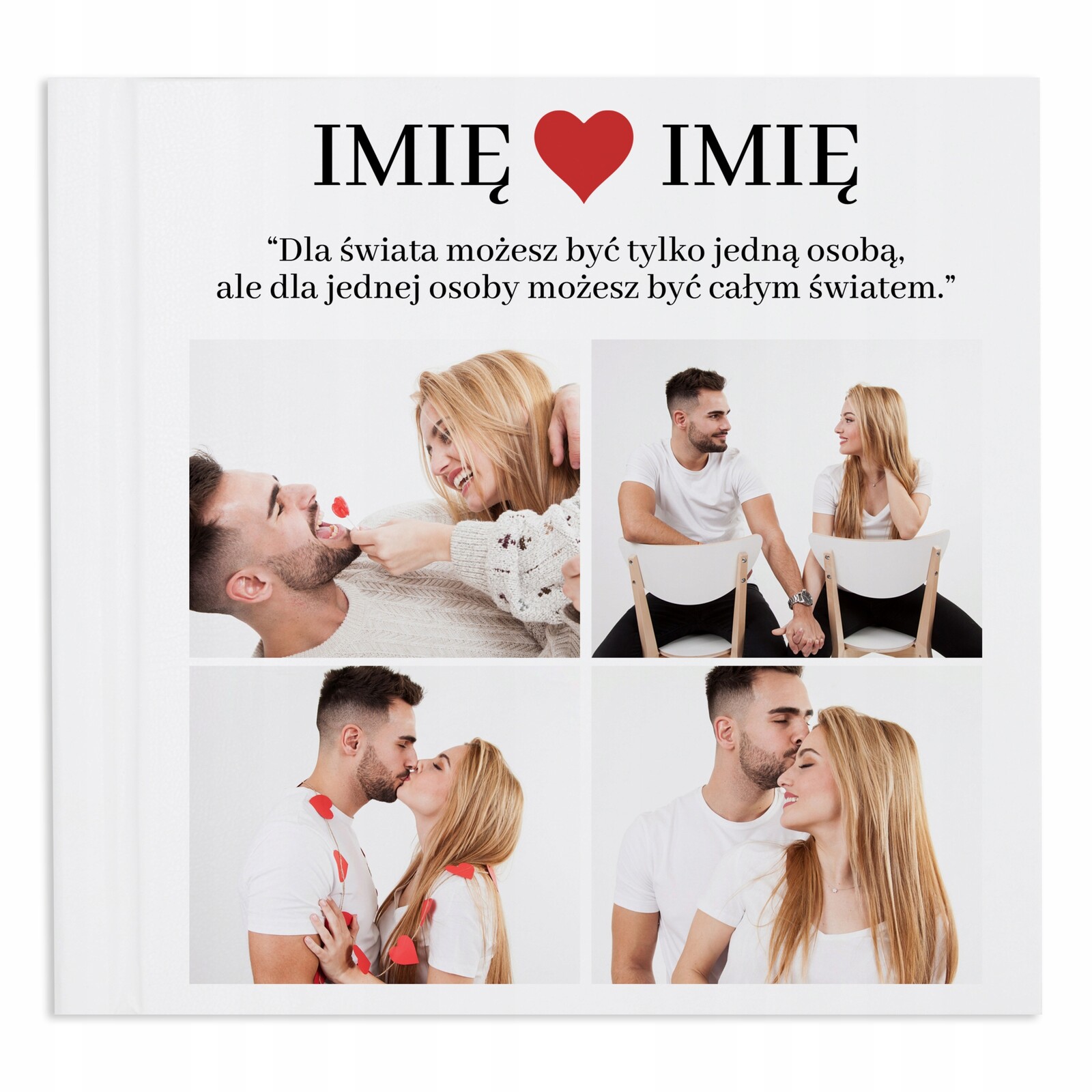 Bílý Album Dárek Na Valentýna Můžete Být Celým Světem Jméno Fotografie