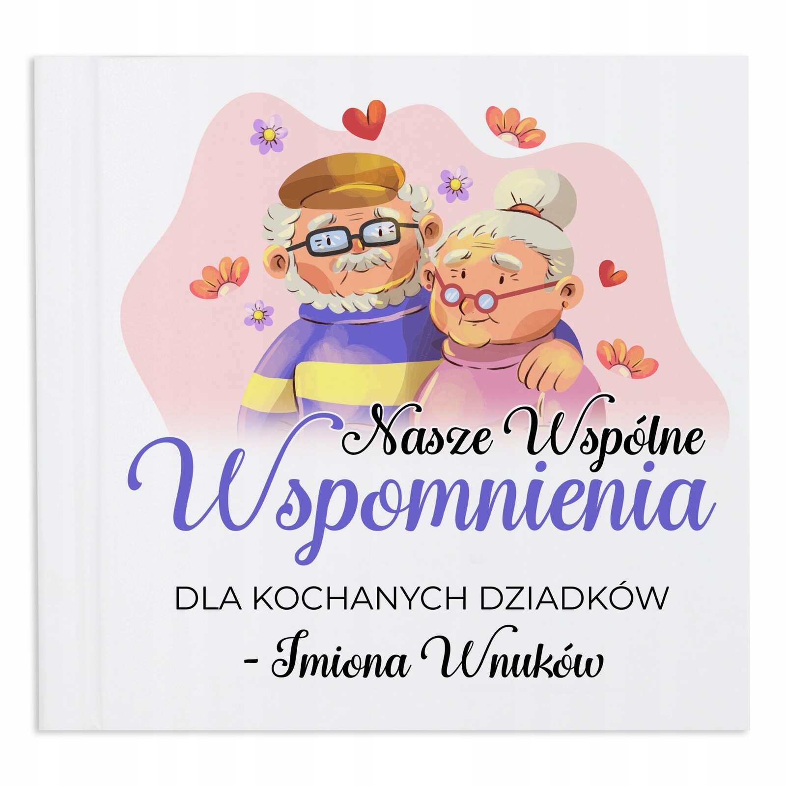 Album Bílý Dárek ke Dni babičky a dědečka Společné Vzpomínky Jméno Vzory