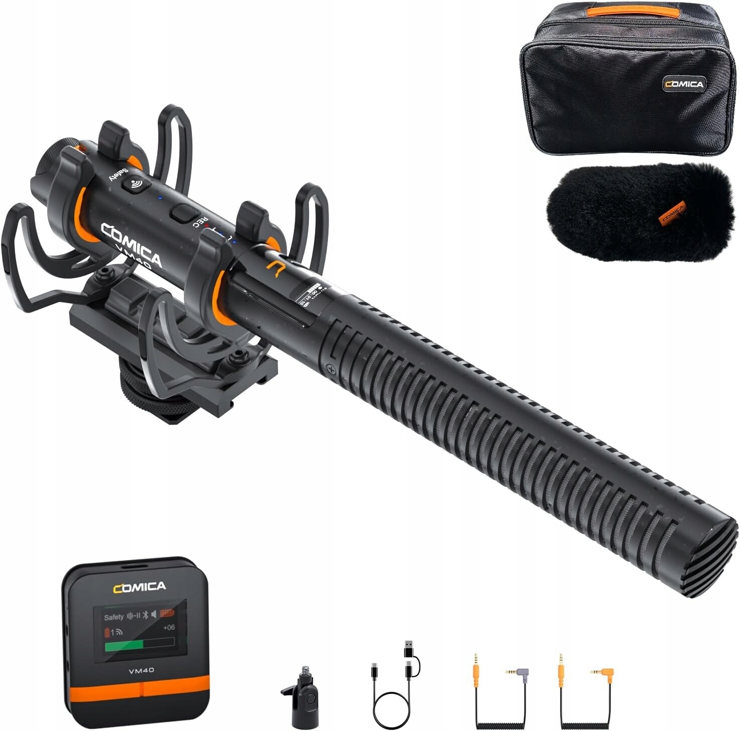 Kondenzátorový Mikrofon Comica VM40, Profesionální Bezdrátový Kardioidní